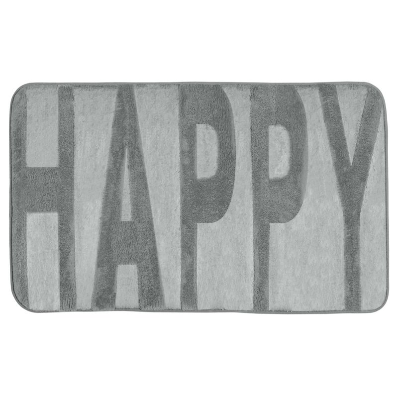 Wenko  Badteppich Memory Foam Happy Concrete Grey 50 x 80 cm