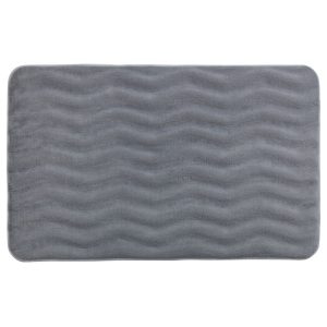 Wenko Badteppich Memory Foam Waves Hellgrau 50 x 80 cm Wenko Badteppich Memory Foam Waves Hellgrau 50 x 80 cm