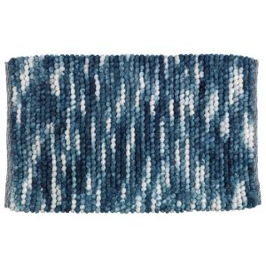 Wenko Badteppich Urdu Blau 60 x 90 cm Mit Melagne-Effekt Wenko Badteppich Urdu Blau 60 x 90 cm Mit Melagne-Effekt