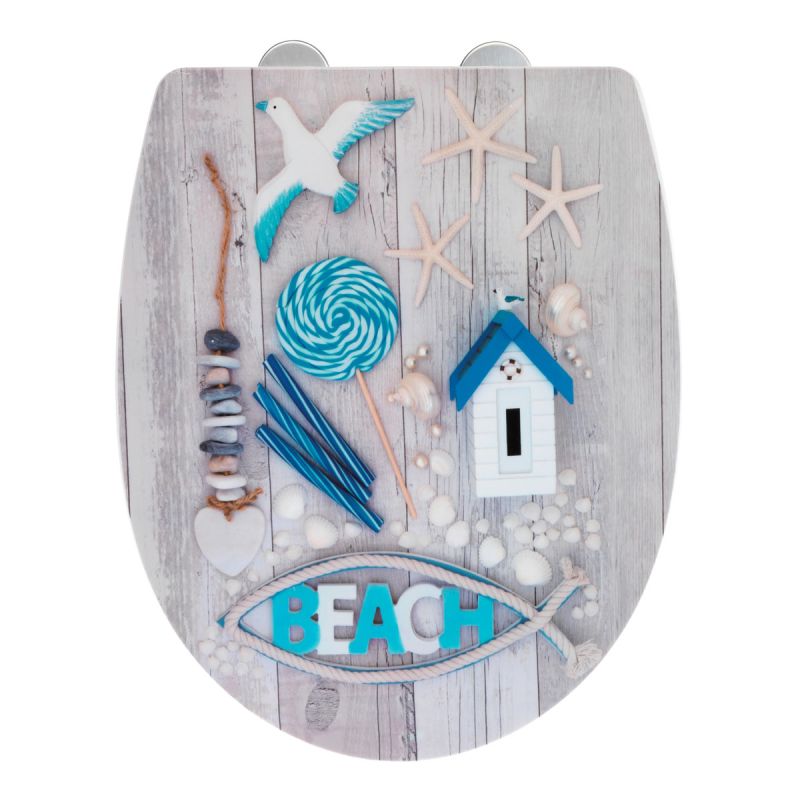 Wenko Premium WC-Sitz Beach High Gloss Thermoplast