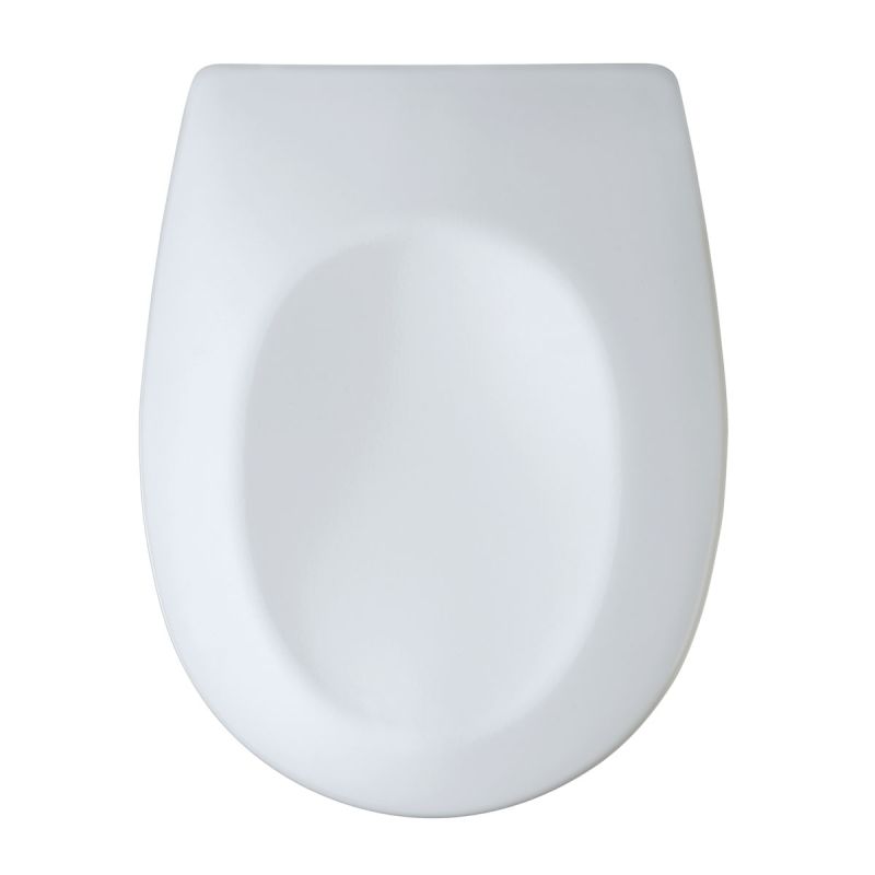 Wenko WC-Sitz Vorno Toilettensitz mit Absenkautomatik Schnellbefestigung aus antibakteriellem stabilem Duroplast