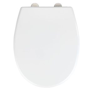 Wenko WC-Sitz Vorno Neo Weiß Toilettensitz mit Absenkautomatik Schnellbefestigung aus antibakteriellem stabilem Duroplast Wenko WC-Sitz Vorno Neo Weiß Toilettensitz mit Absenkautomatik Schnellbefestigung aus antibakteriellem stabilem Duroplast