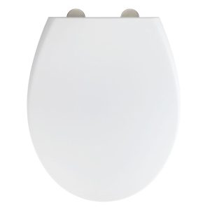 Wenko Premium WC-Sitz Ikaria Weiß matt aus antibakteriellem Duroplast mit Absenkautomatik Wenko Premium WC-Sitz Ikaria Weiß matt aus antibakteriellem Duroplast mit Absenkautomatik
