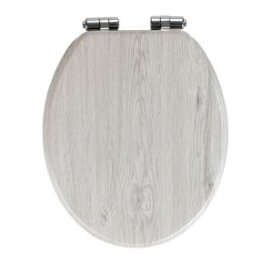 Wenko WC-Sitz Eiche Grau mit Absenkautomatik Wenko WC-Sitz Eiche Grau mit Absenkautomatik