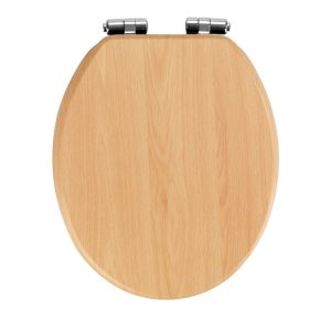 Wenko WC-Sitz Buche Natur MDF mit Absenkautomatik Wenko WC-Sitz Buche Natur MDF mit Absenkautomatik