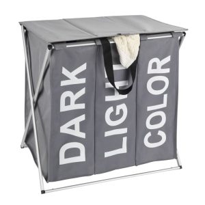 Wenko Wäschesammler Trio Top Grau Wäschekorb 118 l Wenko Wäschesammler Trio Top Grau Wäschekorb 118 l