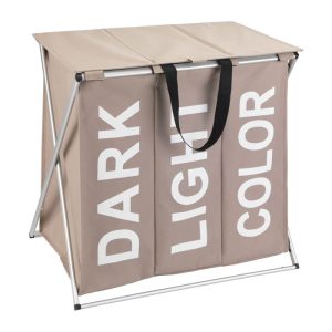 Wenko Wäschesammler Trio Top Taupe Wäschekorb 118 l Wenko Wäschesammler Trio Top Taupe Wäschekorb 118 l