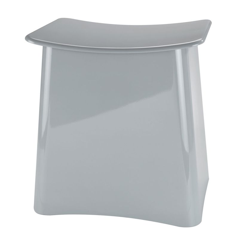 Wenko 2in1 Badhocker Wing Grau Badhocker mit herausnehmbarem Wäschesack