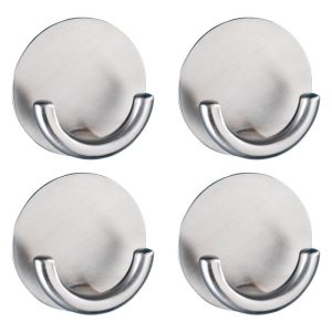 Wenko Wandhaken Rondo matt 4er Set Edelstahl selbstklebend rostfrei Wenko Wandhaken Rondo matt 4er Set Edelstahl selbstklebend rostfrei