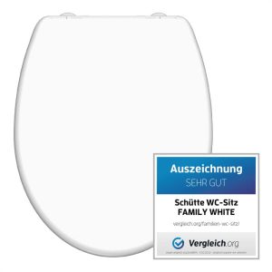 Schütte Duroplast WC-Sitz FAMILY WHITE mit Absenkautomatik und Schnellverschluss Schütte Duroplast WC-Sitz FAMILY WHITE mit Absenkautomatik und Schnellverschluss