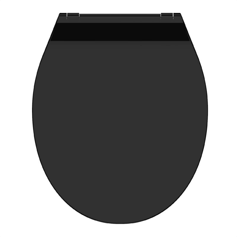 Schütte Duroplast WC-Sitz SLIM BLACK mit Absenkautomatik und Schnellverschluss