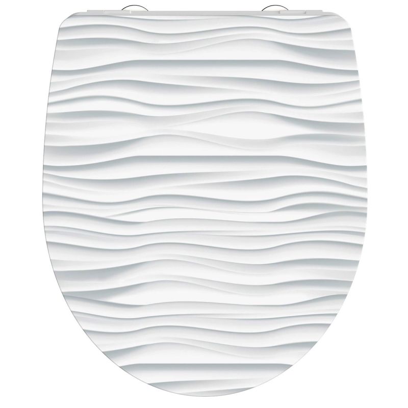 Schütte Duroplast HG WC-Sitz WHITE WAVE mit Absenkautomatik und Schnellverschluss