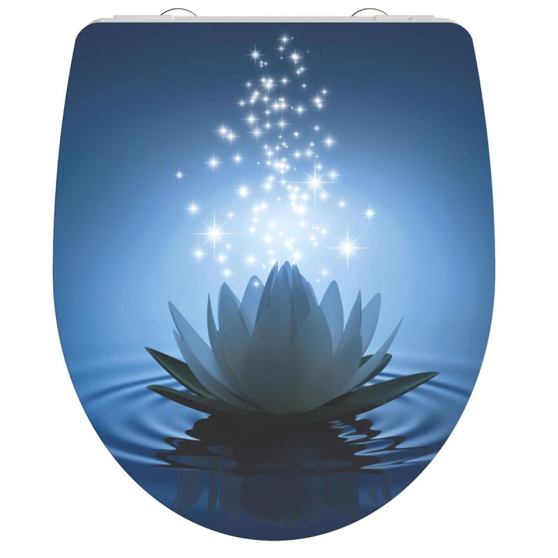 Schütte Duroplast HG WC-Sitz WATER LILY mit Absenkautomatik und Schnellverschluss