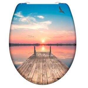 Schütte Duroplast WC-Sitz SUNSET SKY mit Absenkautomatik und Schnellverschluss Schütte Duroplast WC-Sitz SUNSET SKY mit Absenkautomatik und Schnellverschluss