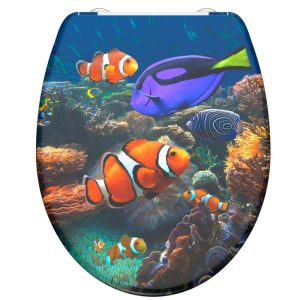 Schütte Duroplast WC-Sitz SEA LIFE mit Absenkautomatik und Schnellverschluss Schütte Duroplast WC-Sitz SEA LIFE mit Absenkautomatik und Schnellverschluss