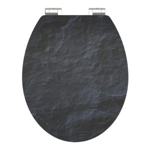 Schütte MDF HG WC-Sitz BLACK STONE mit Absenkautomatik Schütte MDF HG WC-Sitz BLACK STONE mit Absenkautomatik