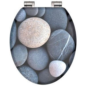 Schütte MDF WC-Sitz GREY STONES mit Absenkautomatik Schütte MDF WC-Sitz GREY STONES mit Absenkautomatik