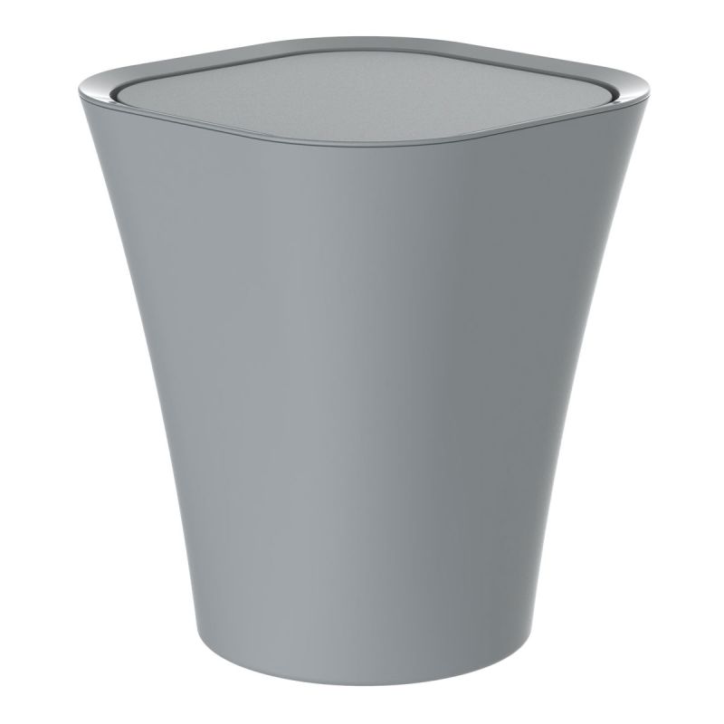 Schütte Kosmetik-Eimer Grau ca 8,5 l mit Schwingdeckel