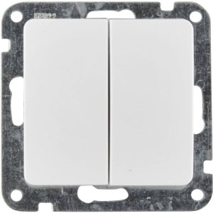 Serienschalter Monaco ultraweiß 10,5 x 8,2 x 5,5 cm Serienschalter Monaco ultraweiß 10,5 x 8,2 x 5,5 cm