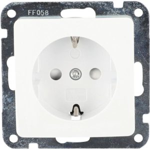 Unitec Steckdose Monaco mit Kindersicherung ultraweiß 10,5 x 8,1 x 4,5 cm Unitec Steckdose Monaco mit Kindersicherung ultraweiß 10,5 x 8,1 x 4,5 cm