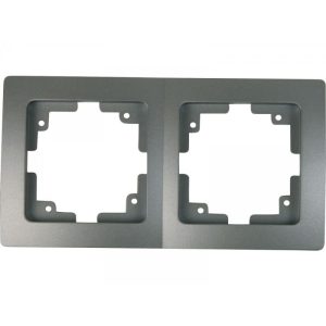 Unitec Abdeckrahmen Monaco 2-fach platin Unitec Abdeckrahmen Monaco 2-fach platin