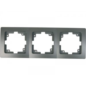 Unitec Abdeckrahmen Monaco 3-fach silber Unitec Abdeckrahmen Monaco 3-fach silber