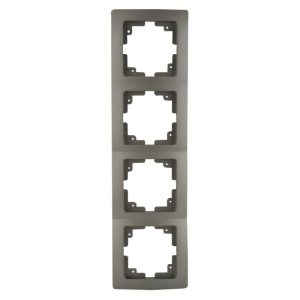 Abdeckrahmen Monaco 4-fach platin Serie 204