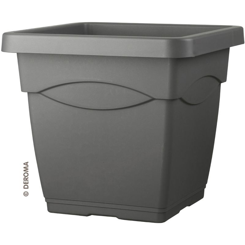 Blumentopf Quadro Day R 32 cm anthrazit