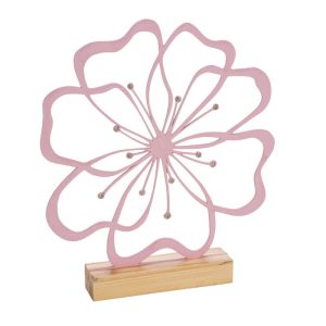 Holzblume 29 x 26 cm hellrosa Holzblume 29 x 26 cm hellrosa