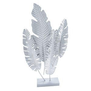 Metall-Aufsteller Federn 39,5 x 80 x 5 cm silberfarben Metall-Aufsteller Federn 39,5 x 80 x 5 cm silberfarben