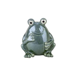 Kunstgewerbe Gehlmann Dekofigur Keramik-Frosch grün 9,7 x 8,5 cm Kunstgewerbe Gehlmann Dekofigur Keramik-Frosch grün 9,7 x 8,5 cm