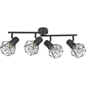 Flector Spotserie Tabea 4-flg schwarz 60,5 x 18 x 17,5 cm Flector Spotserie Tabea 4-flg schwarz 60,5 x 18 x 17,5 cm