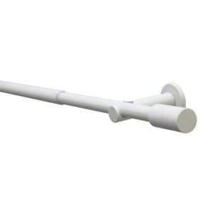 Gardinia Gardinenstange Elba Zylinder Durchmesser 1,9/1,6 x 190-340 cm ivory