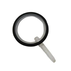 Gardinia Ringe für Gardinenstange Kreta Durchmesser 16-20 mm 10 Stück schwarz-matt