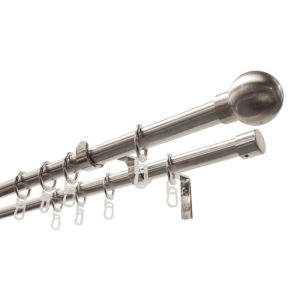 Gardinia Gardinenstange 120/210 cm silber-matt Gardinia Gardinenstange 120/210 cm silber-matt