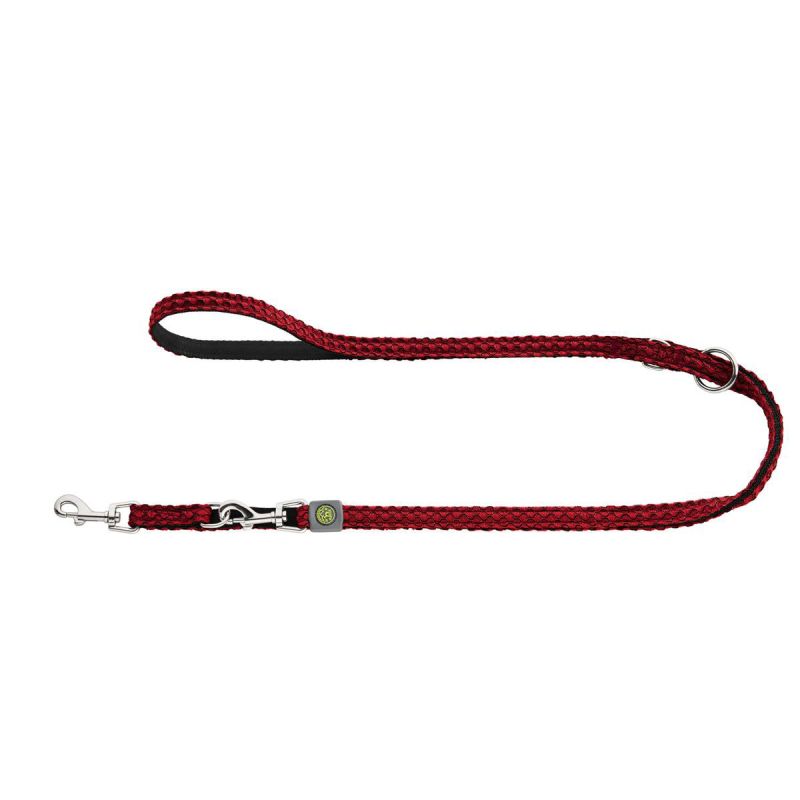Hunter Verstellbare Führleine Hilo rot 15 mm / 200 cm
