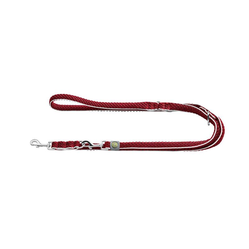 Hunter Verstellbare Führleine Hilo rot 25 mm / 200 cm