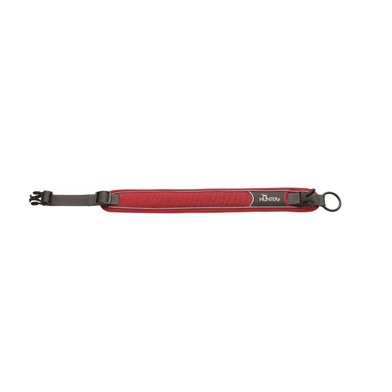 Hunter Divo Halsband XL rot/grau