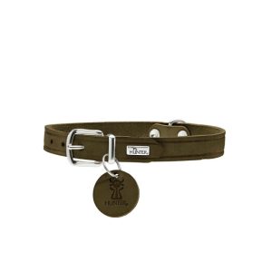 Hunter Halsband Aalborg olivgrün Softvollrindleder Hunter Halsband Aalborg olivgrün Softvollrindleder