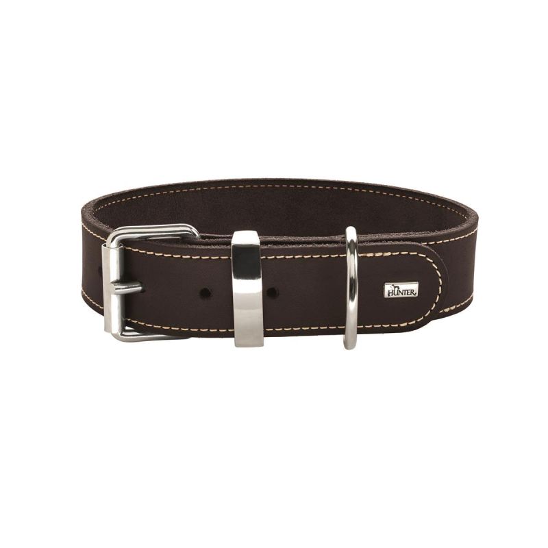 Hunter  Halsband Aalborg Special dunkelbraun Softvollrindleder