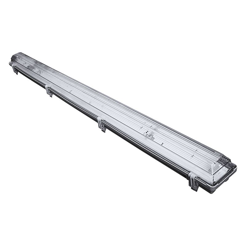 Flector Technik Feuchtraum-Langfeldleuchte silber 66 x 7 x 9 cm