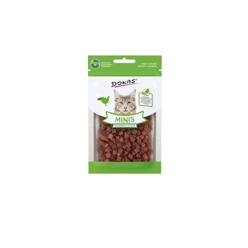 Dokas Minis Hühnerbrust Lachs 30g