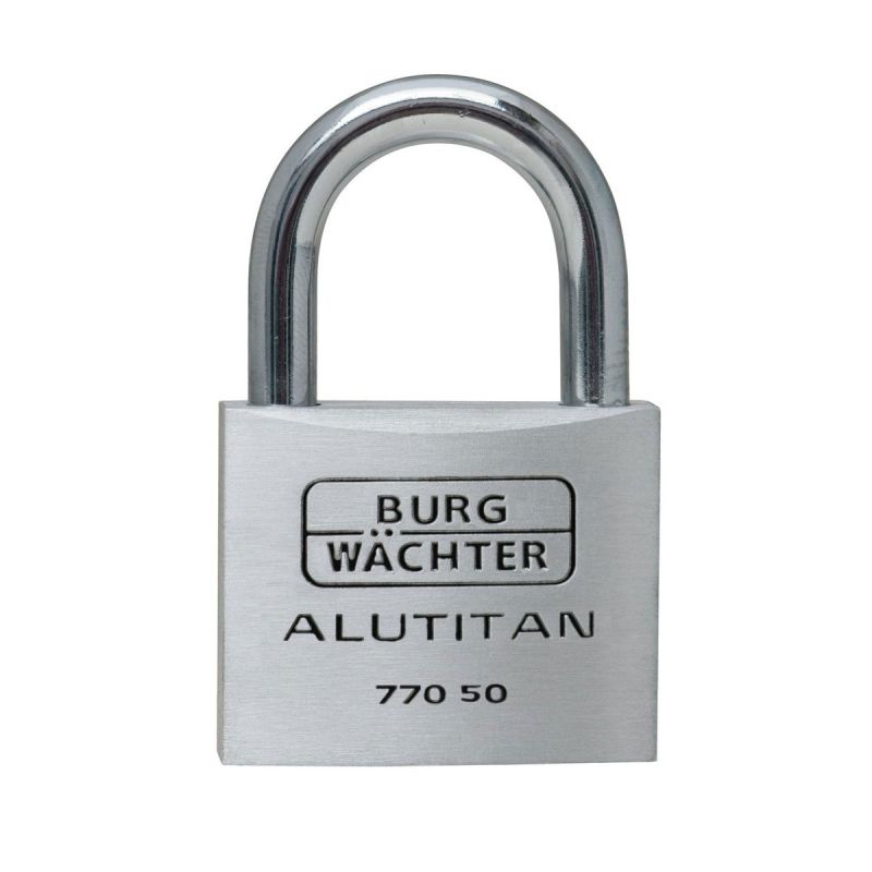 Burg Wächter Zylinder-Vorhängeschloss 770 79,4 50 x 79,4 x 17 mm aluminium