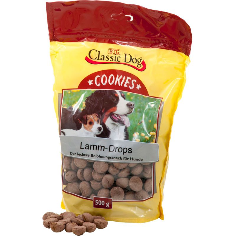 Classic Dog Cookies Lamm-Drops 500g
