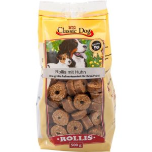 Classic Dog Snack Rollis mit Huhn 500g Classic Dog Snack Rollis mit Huhn 500g