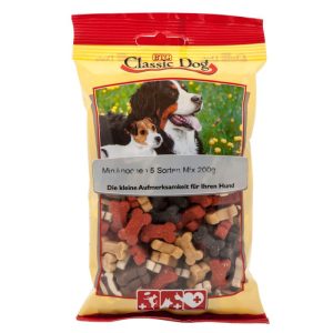 Classic Dog Snack Miniknochen 5 Sorten Mix 200g Classic Dog Snack Miniknochen 5 Sorten Mix 200g