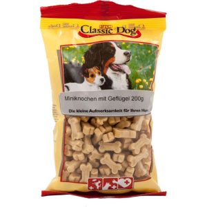 Classic Dog Snack Miniknochen mit Geflügel 200g Classic Dog Snack Miniknochen mit Geflügel 200g