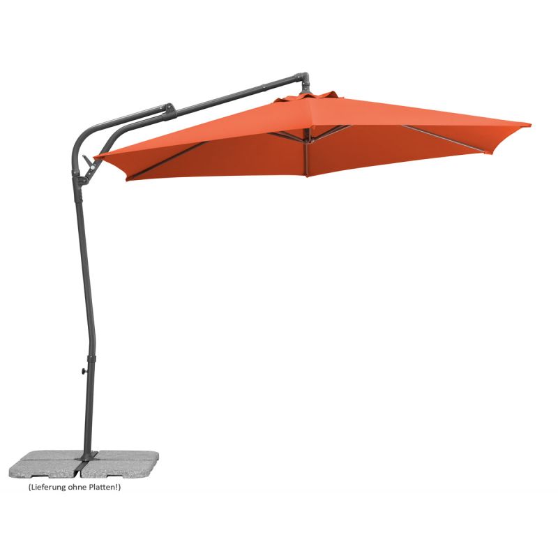 Schneider Schirme Sonnenschirm Genua Durchmesser 300 cm terrakotta