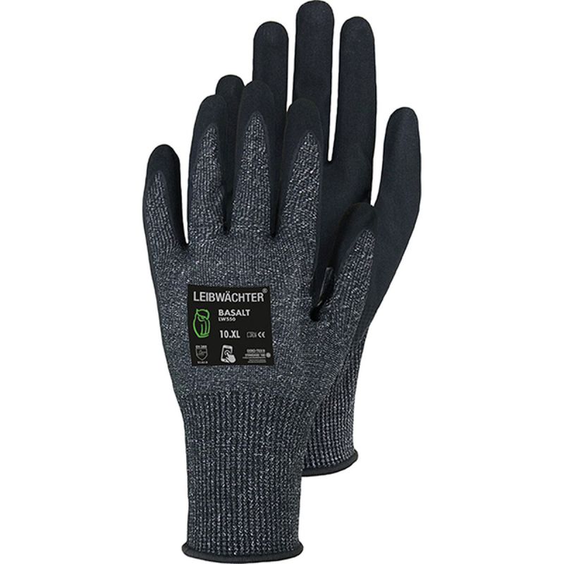 Triuso Arbeitshandschuh Leibwächter mit Touch-Funktion schwarz Größe 9