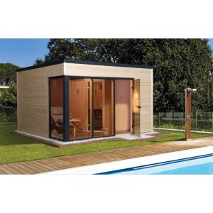 Weka  Saunahaus 412 Größe 1 BioS 45 mm 7,5 kW Bio-Ofen
